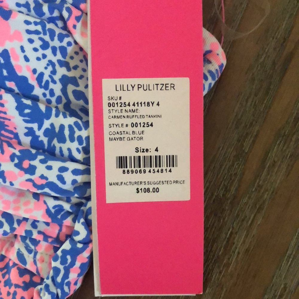 HP🎉🥳 Lilly Pulitzer Carmen ruffled tankini top, NWT - Picture 6 of 6